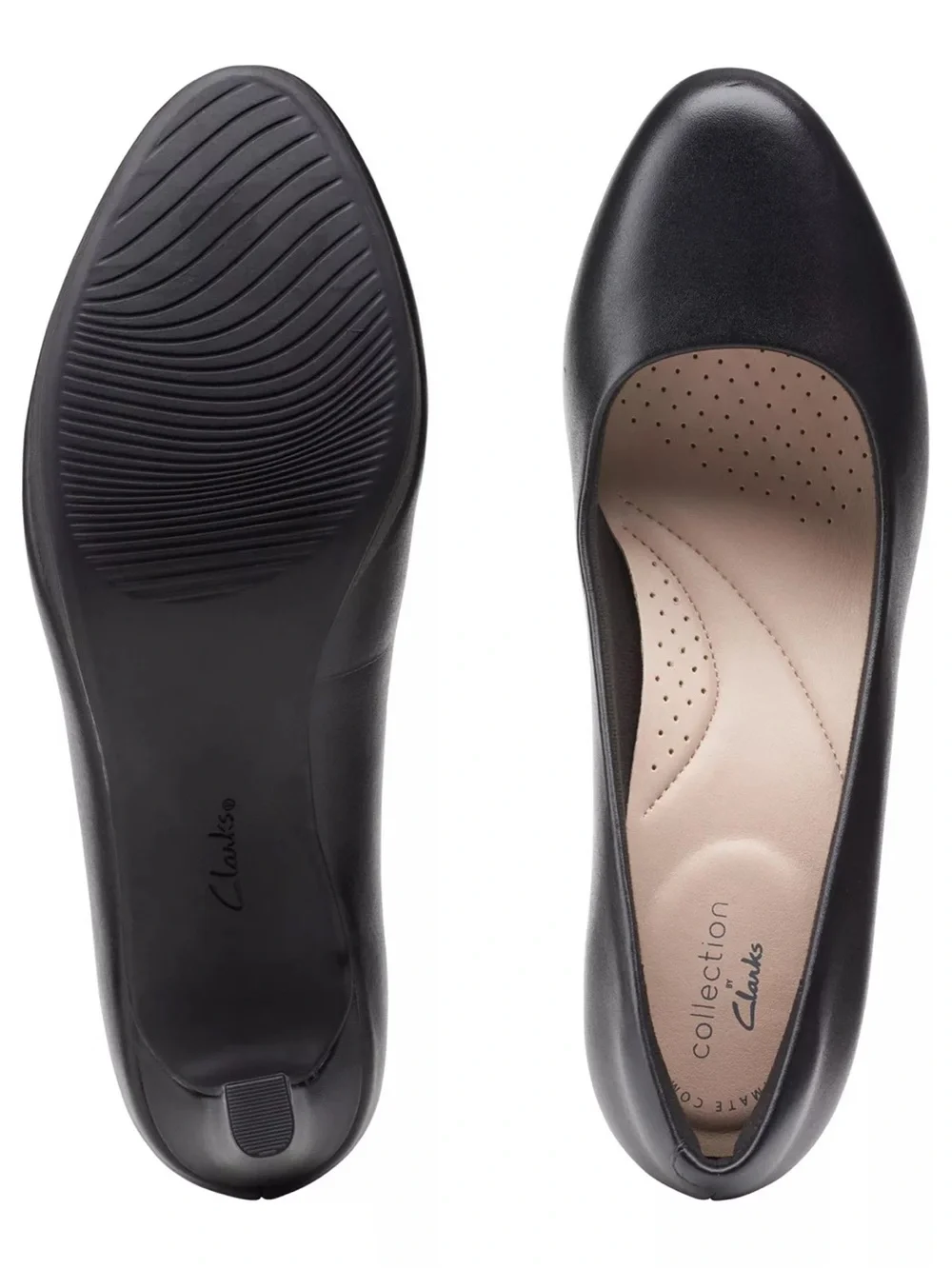 NWOB Clarks® Ambyr Joy Black Leather Pumps (9.5)